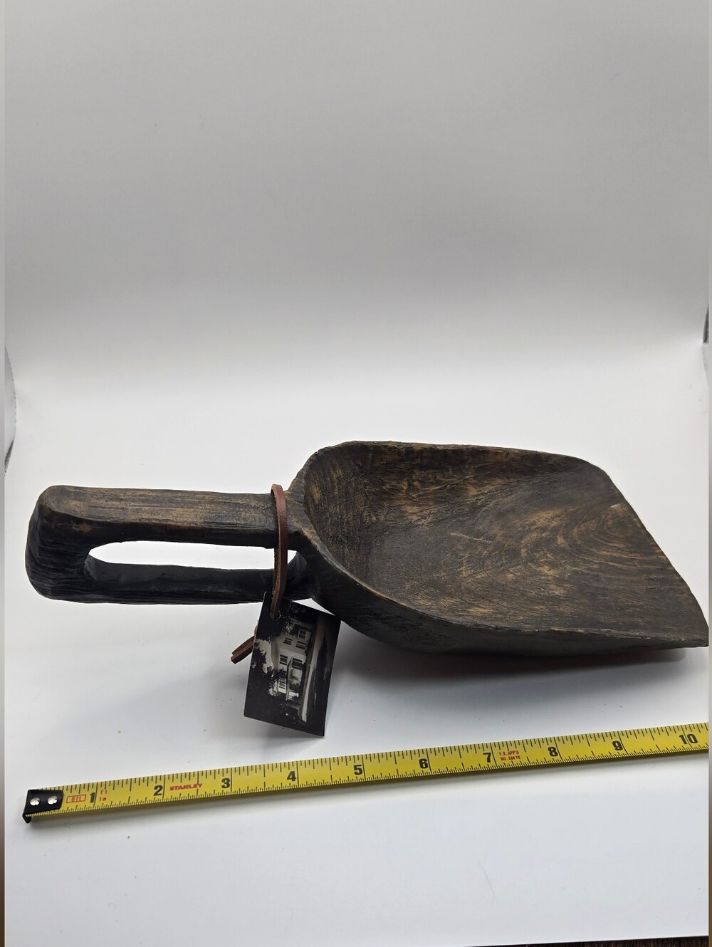 Resin Reproduction of an Early American Treenware Kitchen Scoop